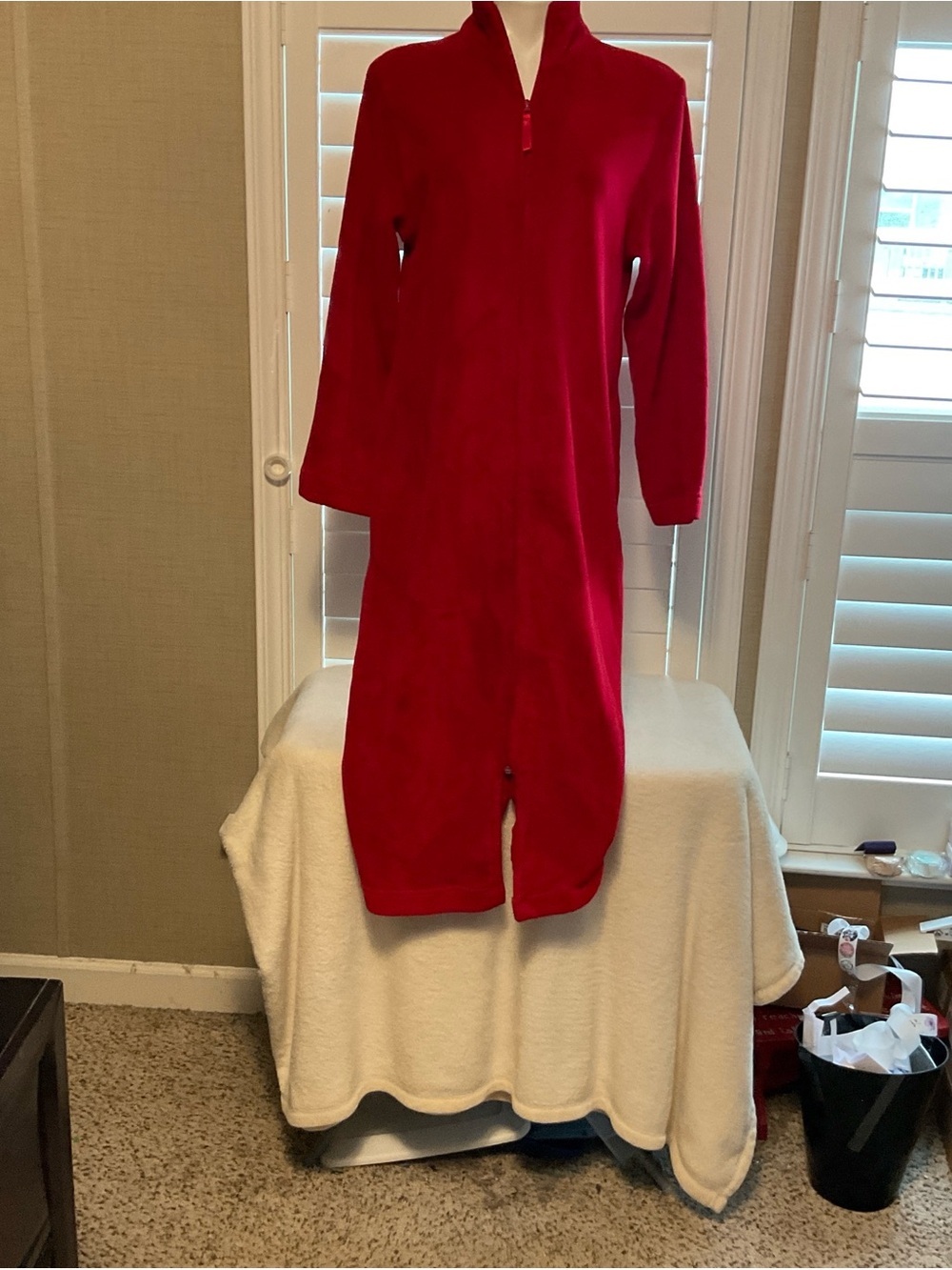 Adonna Red Plush Fleece Garment